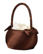 Brown Satin Wedding Basket