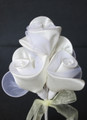 Three Rose Racquet In Cream - Set of 12