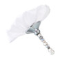 Beaded Bouquet Holder White