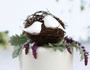 Love Birds Cake Pick White