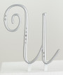 Silver Rhinestone Monogram Letter U