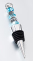Beaded Wine Stopper Aqua