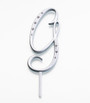 Silver Rhinestone Monogram Large Letter G