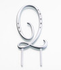 Silver Rhinestone Monogram Large Letter Q