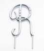 Silver Rhinestone Monogram Large Letter R