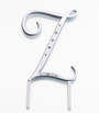 Silver Rhinestone Monogram Large Letter Z