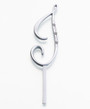 Silver Rhinestone Monogram Small Letter I