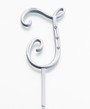 Silver Rhinestone Monogram Small Letter T