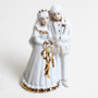 Porcelain Bride And Groom Ornament Cake Topper