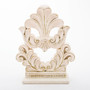Vintage Style Flourish Design Fleur De Lis Cake Topper, Centerpiece