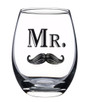 Mr. Wine Glass With Mustache