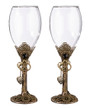 Steam punk Wine Glass Set