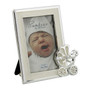 Bambino Silver Plated Photo Frame With Pram Icon in Corner