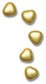 1kg Gold Chocolate Heart Dragees 1cm