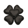100 Solid Milk Chocolate Hearts Black