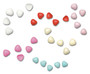 1kg Box of Chocolate Heart Dragees Sweets 1cm Lilac