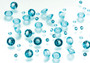 Diamond Confetti Aqua