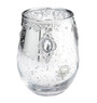 Silver Glass Candle Holder