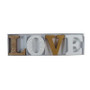 Wooden Love Letters Gold And White