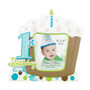 1st Birthday Frame Blue