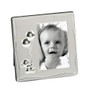 Silver Plated Satin Baby Frame Teddy Holding Balloons 3x4