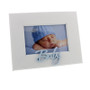 Occasions' White MDF Frame Laser Cut Word 'Baby' Blue