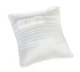 White Pleated Silk Pillow