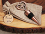 Copper Vintage Two Hearts Become One Bottle Stopper