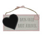 Petit Cheri' MDF Chalkboard 'Waiting For Baby' Pink