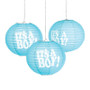 It's A Boy Paper Lanterns 3Pc