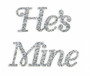 He's Mine Shoe Sticker