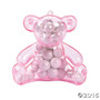 Plastic Pink Teddy Bear Containers