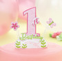 1st Birthday Cake top Pink