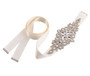 Rhinestone Bridal Belt Ivory