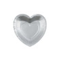 25 x Silver Heart Shaped Dessert Plates