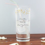 Personalised Gold Stars Hi Ball Glass
