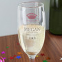Personalised Champagne Crown Glass Flute
