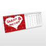 Personalised Couples Desk Calendar