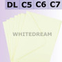 Ivory Envelopes - C7, C6, C5, DL, 5'x7' Sizes