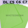 Bright Green Envelopes - C7, C6, C5, DL, 5'x7' Sizes