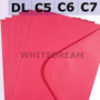 Fuchsia Pink Envelopes - C7, C6, C5, DL, 5'x7' Sizes