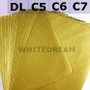 Gold Metallic Envelopes - C7, C6, C5, DL, 5'x7' Sizes
