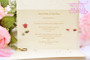 Personalised Luxury Rose & Hearts Wedding Invitations