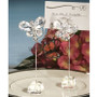 Clear - Butterfly Crystal - Place Card Holder