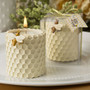 Honey Comb Design Tealight Candle Holder From White Dreams