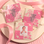 Baby Girl Glass Photo Coasters