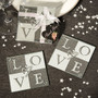 Love Glass Coasters Set of