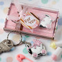 Pink Baby Carriage Design Key chains