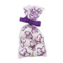 25 x Mini Purple Hearts Cellophane Bags