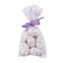 25 x Mini Lilac Hearts Cellophane Bags